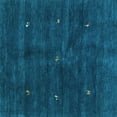 thumbnail image 1 of Ahgly Company Indoor Square Abstract Light Blue Contemporary Area Rugs, 7' Square, 1 of 4