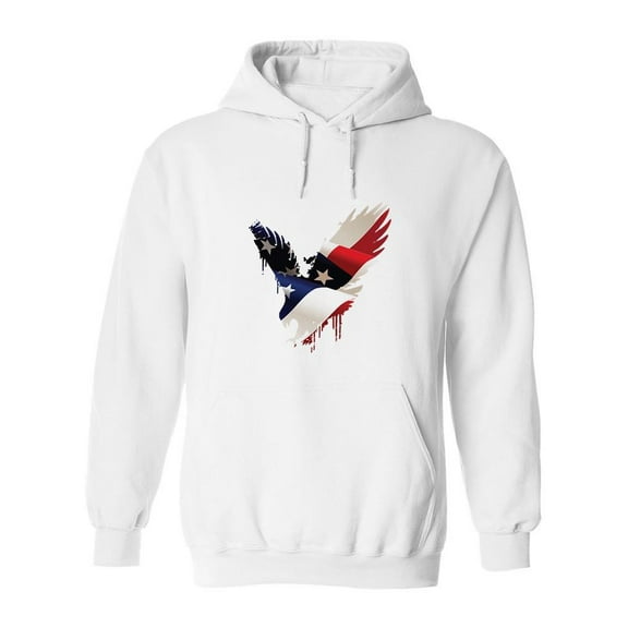 American Eagle And Flag Hoodie Men -SPIdeals Designs, Male 3X-Large