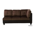 thumbnail image 4 of Hommoo L Shaped Couches and Sofas, Lint and PVC Living Room Furniture Sets, Modern Sectional Sofa for Home & Office, Brown(No Ottomans), 4 of 7