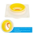 thumbnail image 5 of Uxcell 3"-5" Backdraft Damper ABS Flexible Airflow Inline Backflow Duct Adaptor 2 Set, 5 of 6