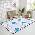 thumbnail image 4 of Crawling Indoor Carpet Play Mat Blue Dachshunds for Living Room Bedroom Educational Nursery Floor Mat Area Rugs 80x58in, 4 of 6