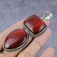 thumbnail image 3 of Natural Red Labradorite Gemstone 925 Sterling Silver Gift Pendant 3.35", 3 of 4