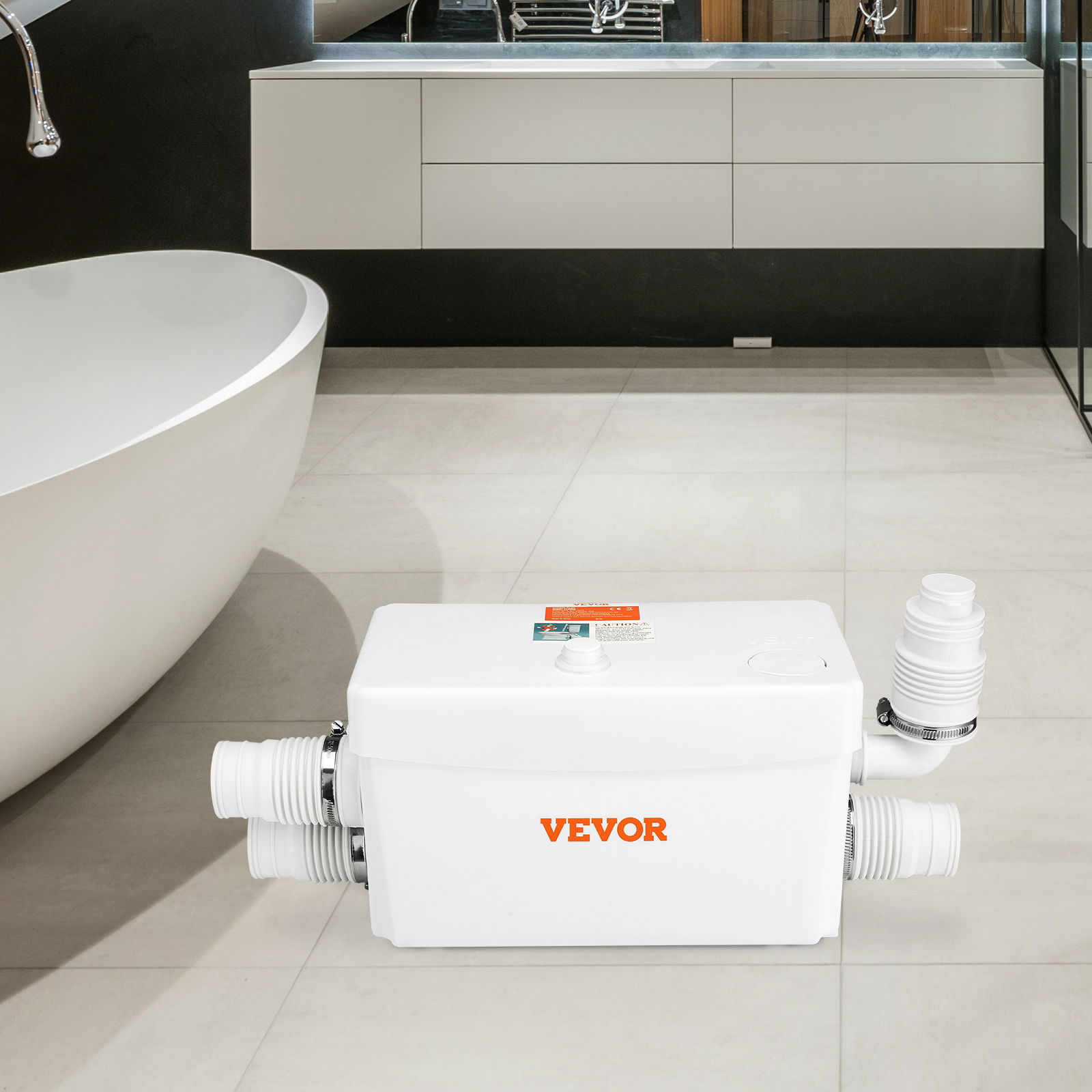 BENTISM Macerator Disposal Pump Basement Macerator Pump 350W with 3