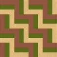 thumbnail image 1 of Ahgly Company Machine Washable Indoor Square Transitional Mahogany Brown Area Rugs, 5' Square, 1 of 7