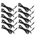 thumbnail image 3 of Juego de 10 cables de prueba tipo banana de 4 mm, macho a macho, de latón, PA, 32 A, 1000 V, para pruebas de electricidad, color negro, 3 of 12