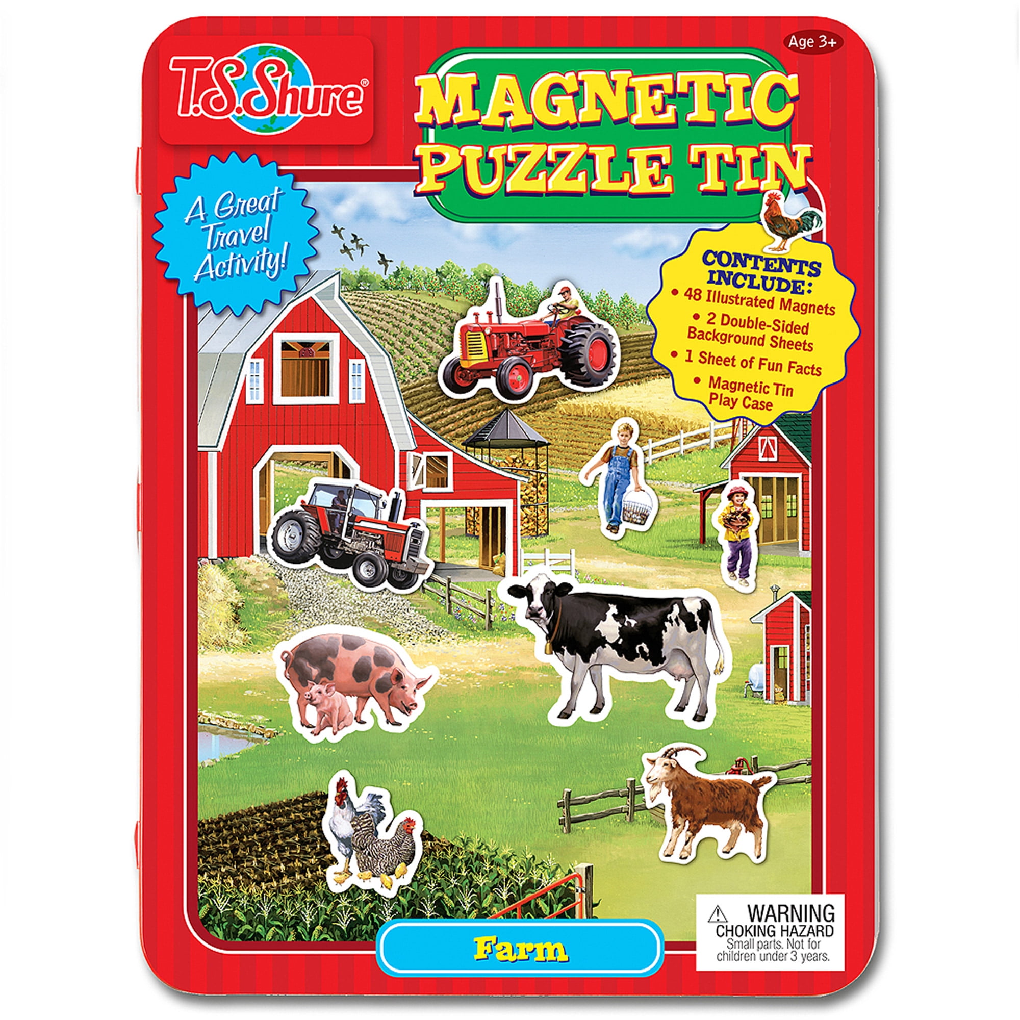 magnetic play set tin