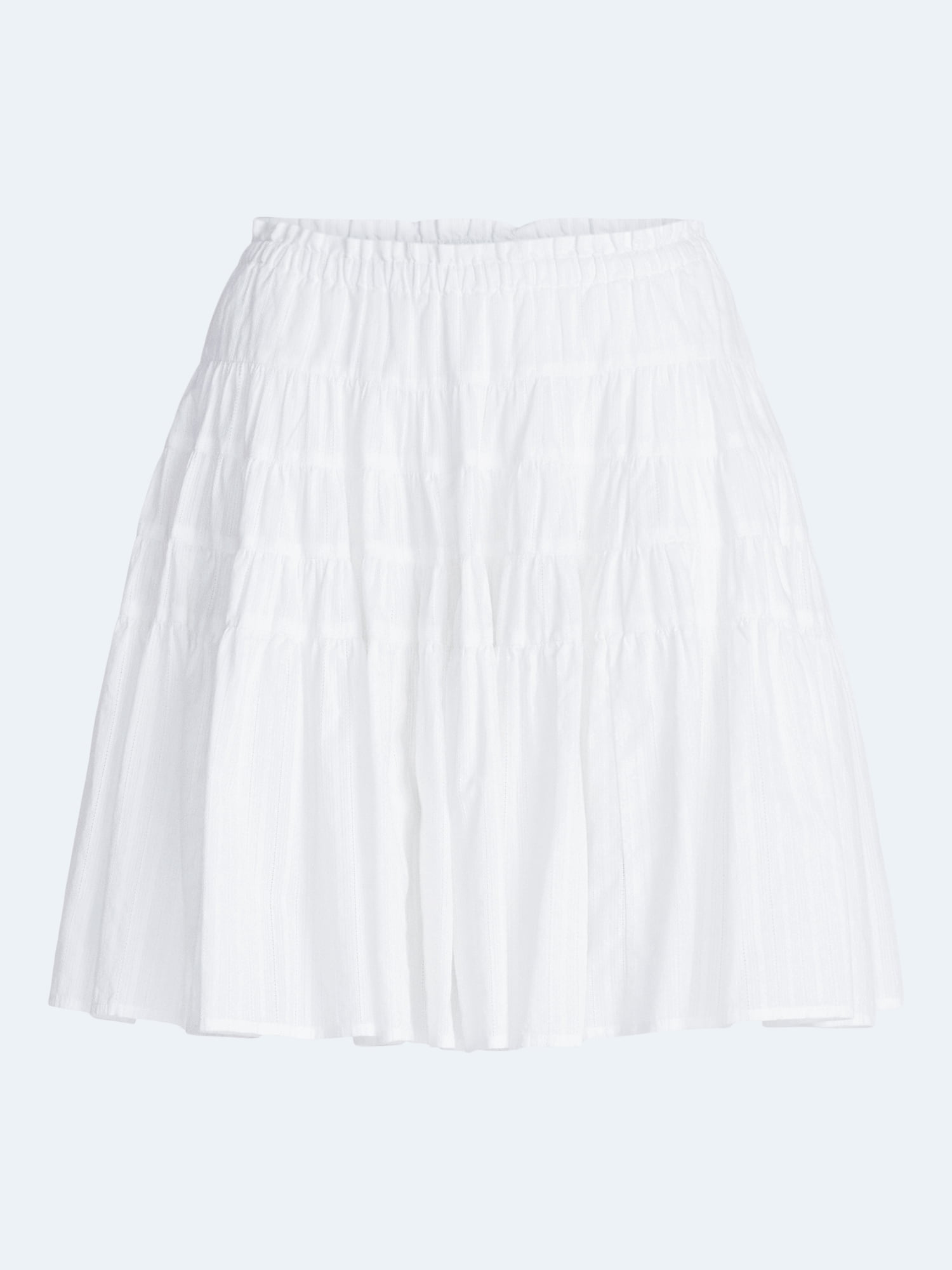 Scoop Women’s Tiered Cotton Skirt, Sizes XS-4X