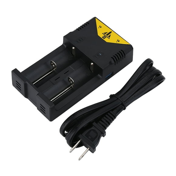 MAYUJIAA Dual Slot Battery Charger Kit for Lithium NiMH 18650 Batteries HW313-72838