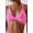 hot pink, variant on Attraco Women's Sports Bra Cross Back Padded Sports Vest Low Impact Gym Yoga Bra