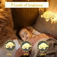 thumbnail image 3 of Adorable LED Turtle Night Light for Kids - 3-Level Dimmable, 7 Colors, Rechargeable Silicone Squishy Touch Lamp, Perfect Bedroom Decor & Gifts for Boys & Girls (White), 3 of 7