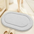 thumbnail image 6 of Pryess Soft Absorbent Microfiber Bathroom Rug, Bathroom Rug Oval Microfiber Mat, Absorbent and Non-Slip, Machine Washable for Shower Room (#B), Limited Time Clearance!, 6 of 9