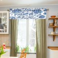 thumbnail image 5 of Coolnut Window Valance -Blue White Floral Kitchen Curtain - Curtains Rod Pocket Blackout Valance Topper Curtains for Kitchen Bathroom, 1 Panel, 54x18in Home Decor, 5 of 6