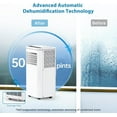 thumbnail image 4 of 8000BTU Portable Air Conditioner with Cooling, Dehumidifier, Fan 3-IN-1 Indoor AC, Sleep Mode, 24H Timer, 2 Wind Speeds, Portable AC with Remote Control for Home Offices Garage, 4 of 7