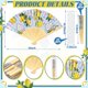 thumbnail image 2 of Abanicos plegables Vercraft Lemon Hand, 25 juegos con bolsas de organza, 2 of 7
