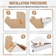 thumbnail image 4 of 100Pack Adjustable Cardboard Corner Protectors, Fit 1In,1.5In and 2.1In Frames,Corner Protectors for, 4 of 5