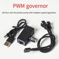 thumbnail image 2 of PWM Speed Controller 12V 4Pin PWM Fan Governor USB TYPE-C Power Supply DIY Watercooling Cooler with 1 to 2 Adapter Cable, 2 of 9
