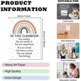 thumbnail image 2 of DIY 1 Pc Boho Rainbow Classroom Decor In This Classroom Motivational Words Poster Bulletin Board Decoration for Nursery Teachers School Classroom Reading Rooms DIY, 2 of 6