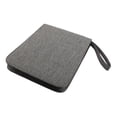 thumbnail image 4 of Estuche para pluma estilográfica, bolsa de lona de gran capacidad, portátil, multifuncional, a prueba de polvo, para colección, soporte de exhibición Cuadrícula gris 24, 4 of 10