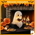 thumbnail image 3 of Cute Ghost Reading Book Lamp, Cute Halloween Ghost Night Light, Light up Ghosts Halloween Decorations for Indoor Home Table Centerpiece Bedroom Shelf Readers (8.6 Inch), 3 of 8
