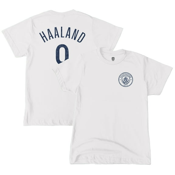 Youth 1863FC Erling Haaland White Manchester City Player T-Shirt