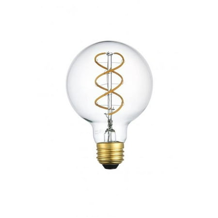 

3000K LED Decorative Helix Vertical Filament 6 watts 420 Lumens G25 Light Bulb - Pack of 6