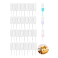 thumbnail image 1 of Nvzi 100 pipetas de plástico de 4 ml, pipetas de transferencia para apretar, adecuadas para chocolate, cupcakes, fresas y chocolate, fiestas de cumpleaños y decoración navideña, 1 of 5