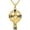 C, variant on St. Michael Necklace for Men, 14K Gold Plated Abalone Cross Gift
