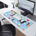thumbnail image 2 of Long Mouse Pads for Desk,Colorful Funny Dachshund Desk Mats on Top Of Desks, Desk Mouse Pad Extra Large with 3mm Non-Slip Base and Stitched Edge for Gaming,Office,Work,Home 31.5"x11.8", 2 of 6