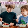 thumbnail image 3 of DTFMZOV Disposable Paper Bowls 20 oz, 30 Count Large Round Heart Bowls, Soak Proof Bowls for Home, Camping, Birthday Party Decorations, Small Bowls for Snack, Salad and Soup, 3 of 11