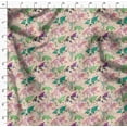 thumbnail image 4 of Soimoi White Velvet Fabric Stamp & World Map Print Fabric by Yard 58 Inch Wide, 4 of 5