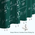 thumbnail image 6 of Math Equations Algebra Green Pattern Shower Curtain 72"x72" ,Bathroom Decorative Shower Curtains Set with 12 Hooks,Modern Waterproof Washable Shower Curtain, 6 of 6