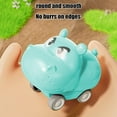 thumbnail image 6 of Loespoir Cute Pet Animals Press Car Toy with Hippopotamus Design, Inertia Powered for Easy Play, Interactive Vehicle, Gift for Birthday and Holiday, Motor Skills Development(Blue), 6 of 7