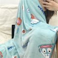 thumbnail image 4 of Manta Hangyodon bonita, manta de franela cálida de Anime, funda de almohada, manta Pekkle Pochacco, colcha para dormitorio, sofá cama para niña, 4 of 5