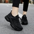 thumbnail image 2 of YOURDIARY Women's Lace Up Chunky Sole Casual Sneakers Comfort Fit Running Shoes, 2 of 5
