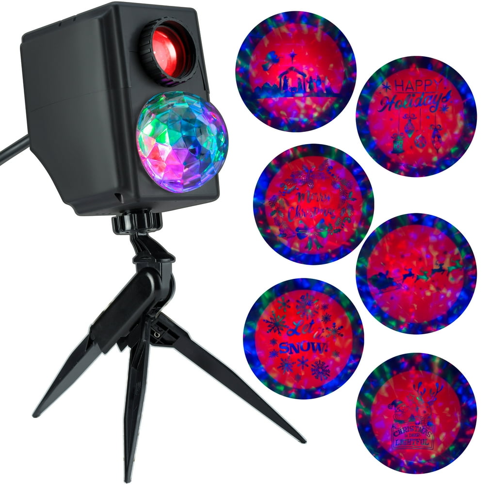 Lightshow Projection Light Kaleidoscope Silhouette 6 Slides by Gemmy