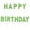 Green, variant on Birthday Alphabet Candles Black Happy Birthday Cake Set Party Decorations
