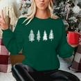 thumbnail image 6 of Women's Christmas Sweatshirts Casual Crew Neck Blouses Top Xmas Holiday Winter Sweater Fashion Christmas Printed Long Sleeve Shirts Pullover, 6 of 8