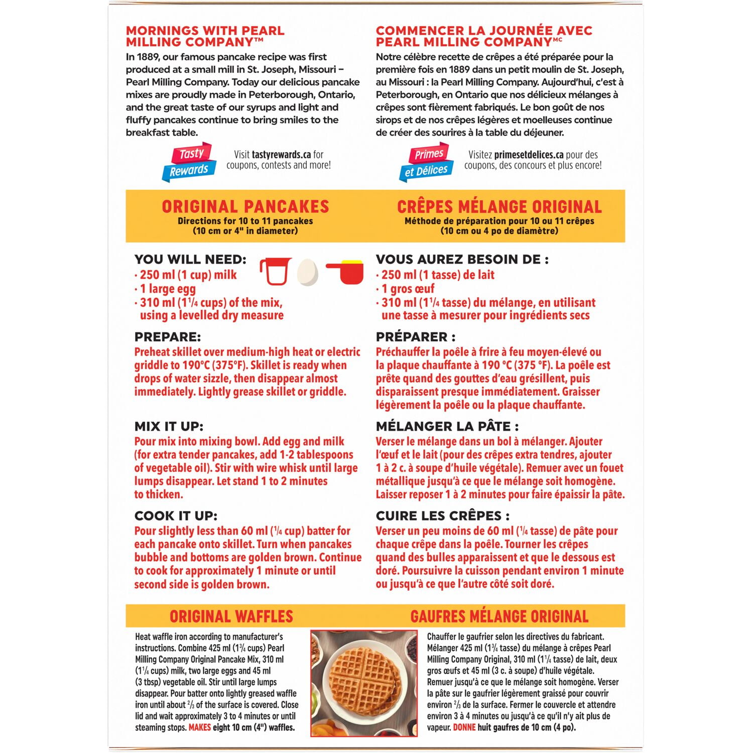 Pearl Milling Company Original Mélange à crêpes et à gaufres