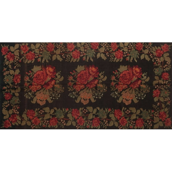 Ahgly Company Machine Washable Indoor Rectangle Traditional Night Red Area Rugs, 7' x 10'