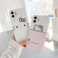 thumbnail image 2 of Fundas de teléfono con dibujos de Hello Kitty para iPhone, carcasa suave de silicona a la moda para modelos 13, 12, 11 Pro Max, XR, XS MAX, 8, X, 7, SE, 2022 Fivean unisex, 2 of 2