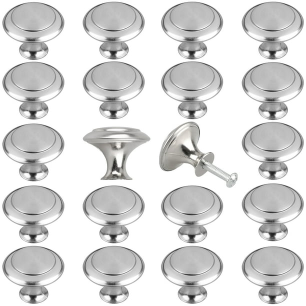 Eeekit 20pcs Kitchen Cabinet Knobs, Stainless Steel Knobs And Pulls For Kitchen Cabinets
