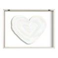 thumbnail image 4 of Kate and Laurel Blake Labyrinth Heart Framed Printed Glass Wall Art by Jessi Raulet of Ettavee, 18x24 Natural, Decorative Rainbow Heart Art for Wall, 4 of 8
