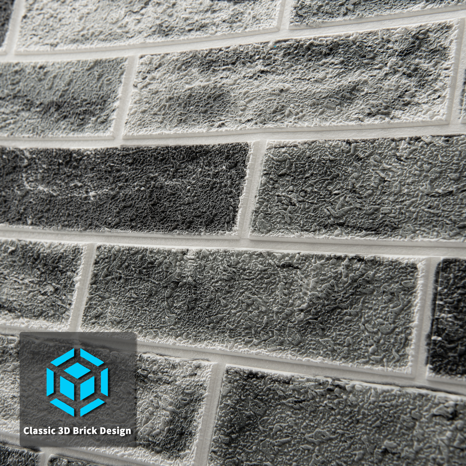 Art3d 20-Pack 105 Sq.Ft Faux Brick 3D Wall Panels Peel and Stick in Stone Ash, Self Adhesive Waterproof Foam Wallpaper