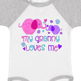 thumbnail image 4 of Inktastic My Granny Loves Me Cute Elephants Boys or Girls Baby Bodysuit, 4 of 5