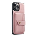 thumbnail image 4 of SaniMore for iPhone 14 Pro 6.1" Magnetic Clasp Detachable Wallet Case, Premium PU Leather Case with Card Slot Shockproof Protective Case for iPhone 14 Pro Women Men, Pink, 4 of 8