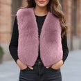 thumbnail image 2 of Gaexia Womens Vest Jacket,Winter Warm Thick Lined Outerwear Vest Jacket with Soft Trim for Cold Weather and Comfortable All Day Wear, 2 of 7