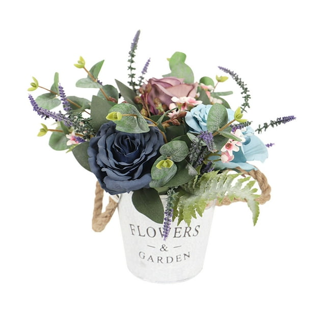 SIfdSeng Get it Fast Spring and Summer Rose Pot Decoration Home Restaurant Decoration Flower Table Decoration