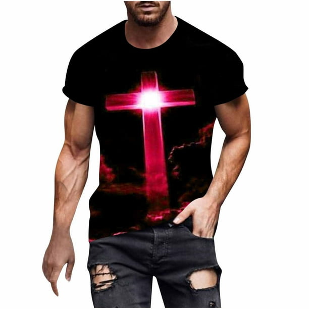 Camisas para Hombre Impresión Casual Top de Moda, Camisas a Rayas para Hombres Ropa de Pascua para Fiestas Y Diarios