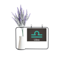 thumbnail image 1 of September October Libra Constellation Artificial Lavender Flower Vase Bottle Card, 1 of 2