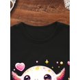 thumbnail image 3 of Adorable Salamander Drinking Boba Tea Graphic Tee, Casual Crew Neck Cotton Knit Top with Slight Stretch, Regular Fit for Spring/Summer - Youth Short Sleeve T-Shirt, 3 of 6
